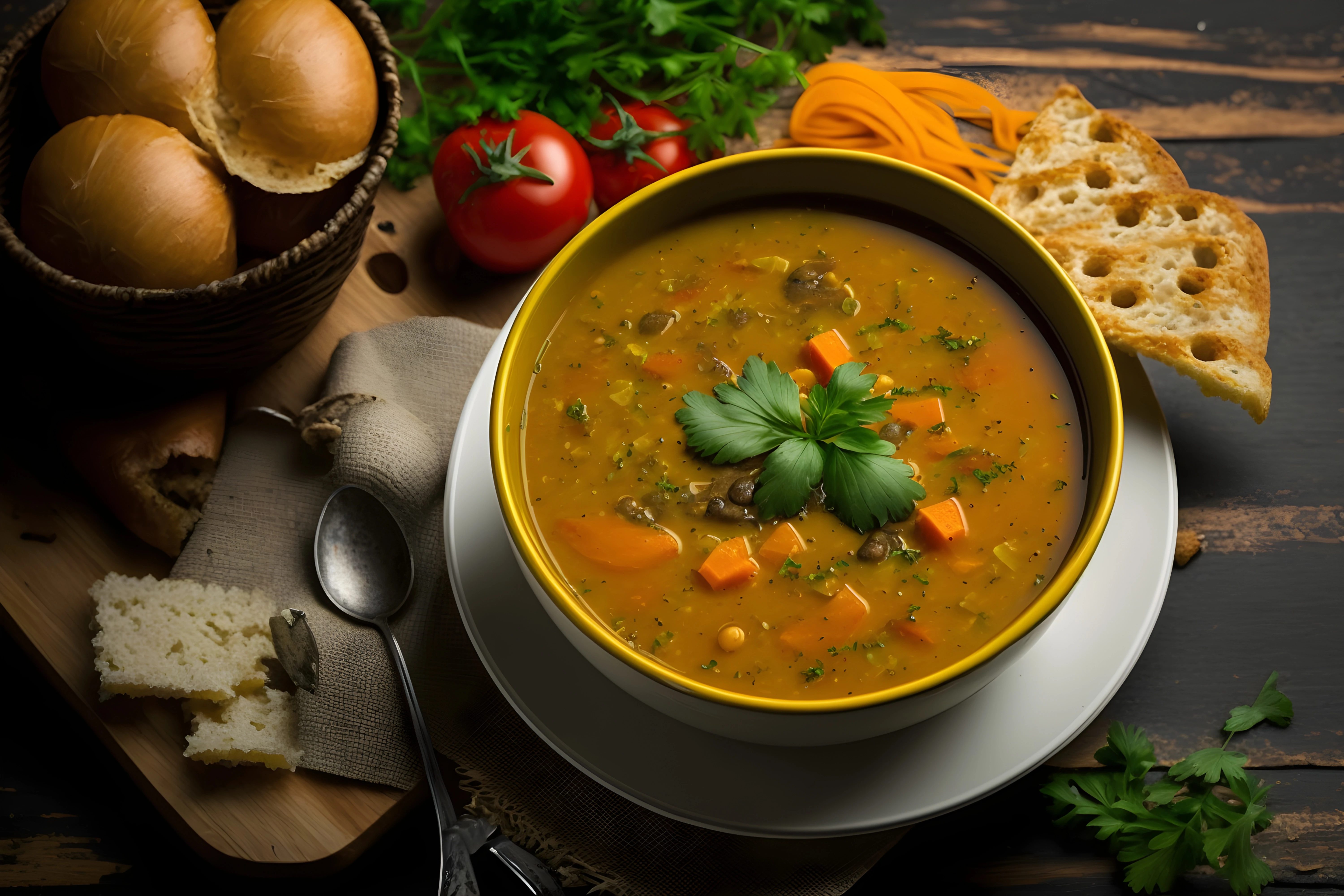 Linsensuppe