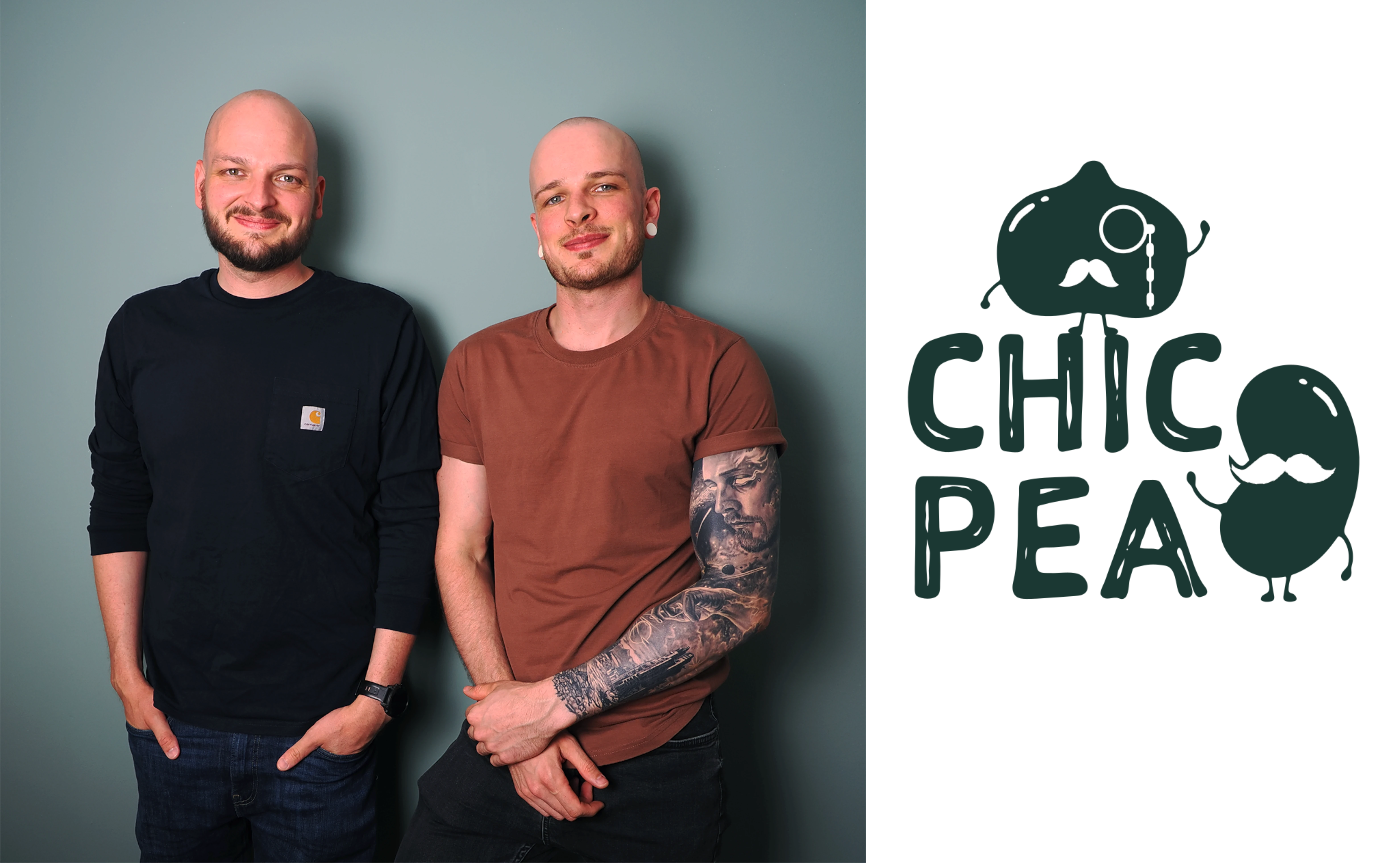 Gründerteam mit ChicPea Sekundärlogo